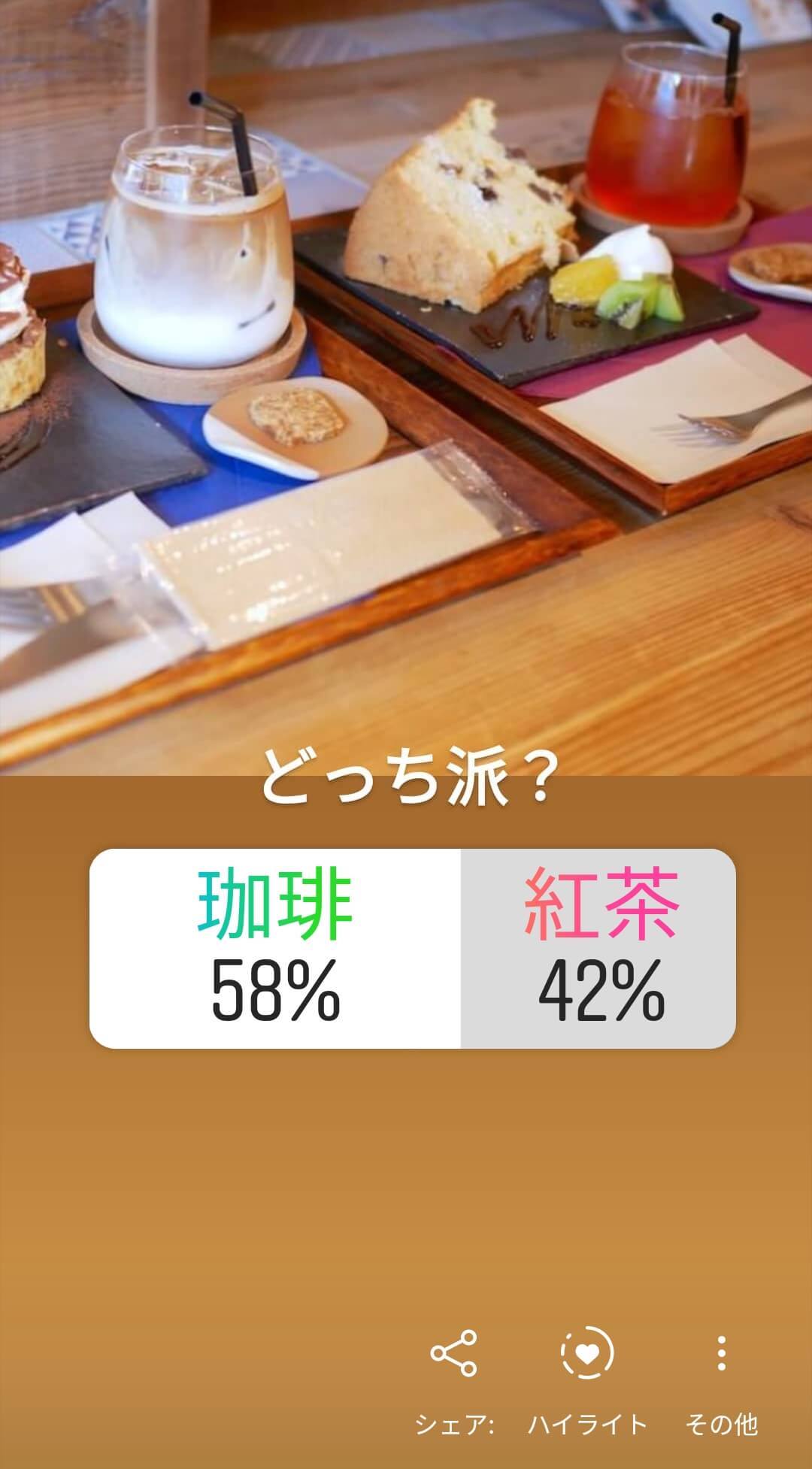 インスタ Instagram アンケート結果 グルメカフェ東海