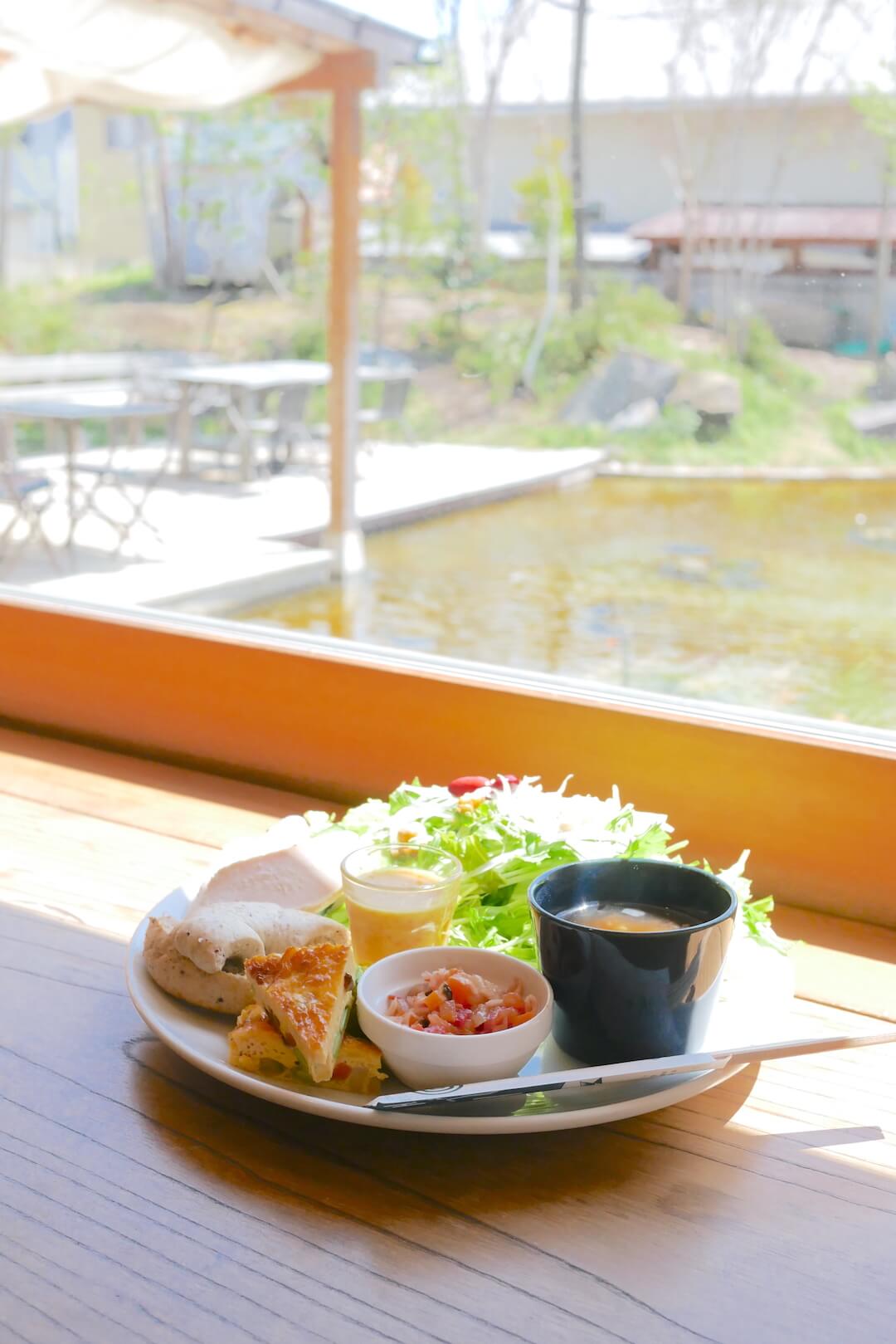 【岐阜市】Hidamari Café（ひだまりカフェ）岐阜カフェ ランチ スイーツ ベーグル 中庭 ハウスメーカー
