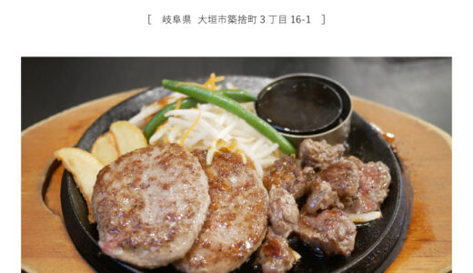 【大垣市】肉のはせ川「牛100%のはせ川ハンバーグ！鉄板でジュージュー！」リーズナブル・ディナー